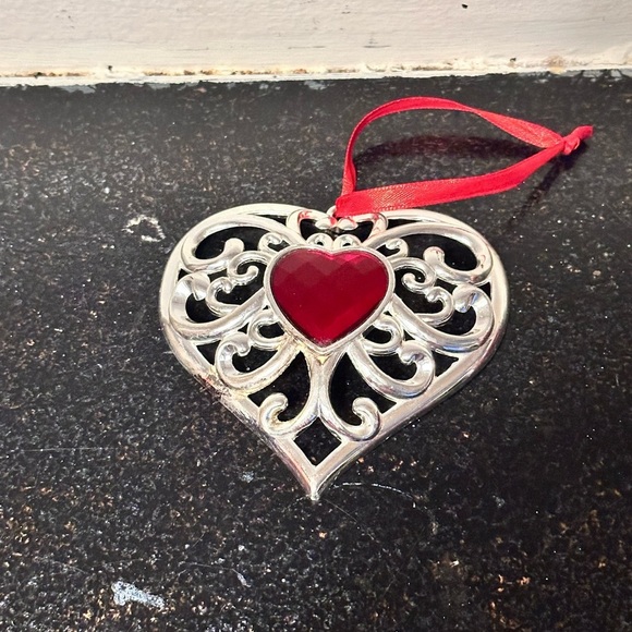 Lenox Bejewels Heart Ornament - Picture 1 of 4